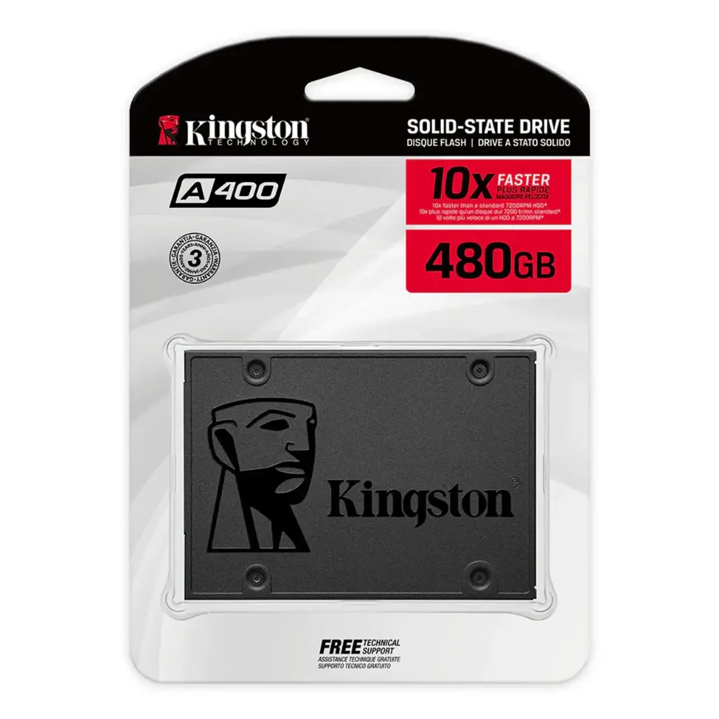 [SA400S37/480G] Kingston A400 SSD Internal Solid State Drive 2.5 SATA  480GB - SA400S37/480G 480 GB